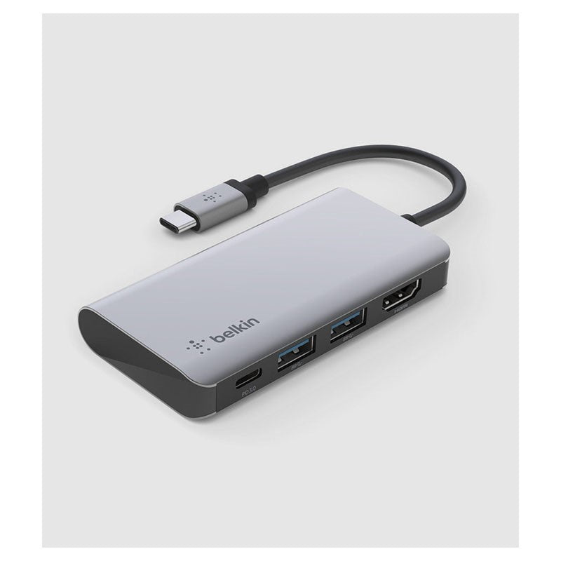 Belkin 4-in-1 Portable USB Type C Hub, 100W