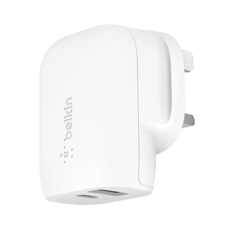 Belkin Boost Charge Dual Port Wall Charger With Pps 37W, White
