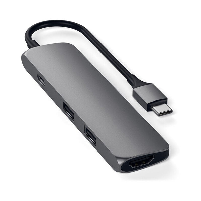 Satechi USB Type-C 4-in-1 Slim Multi-Port Adapter, Space Gray