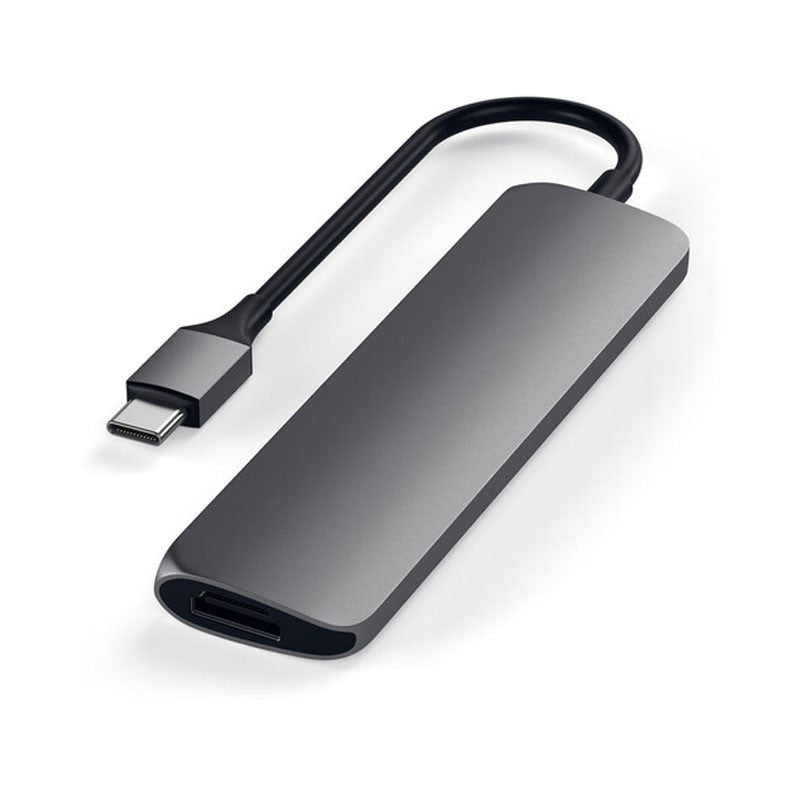 Satechi USB Type-C 4-in-1 Slim Multi-Port Adapter, Space Gray