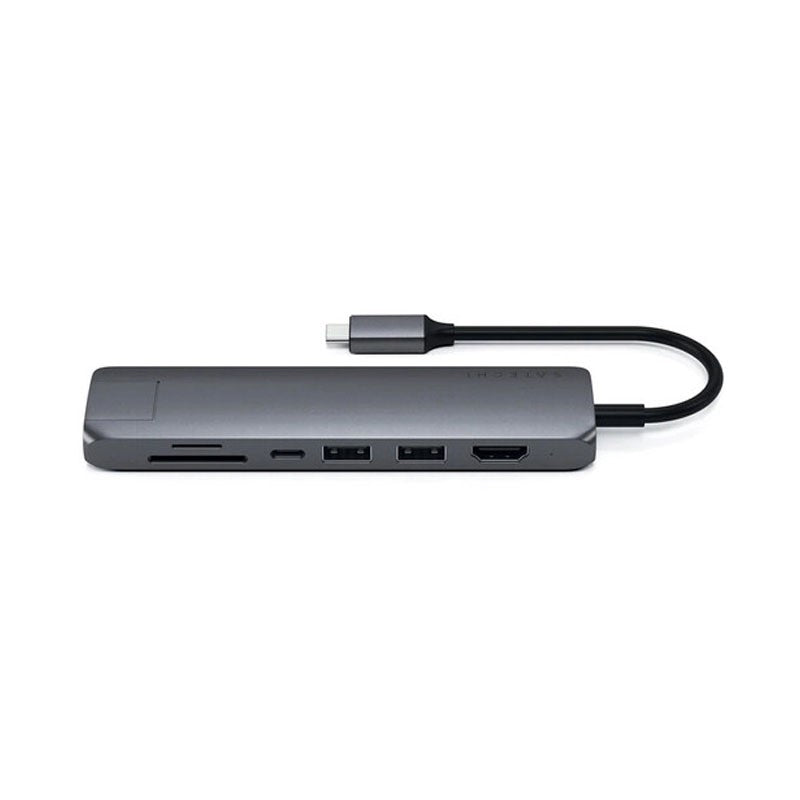 Satechi USB Type-C Slim Multi-Port with Ethernet Adapter, Space Gray