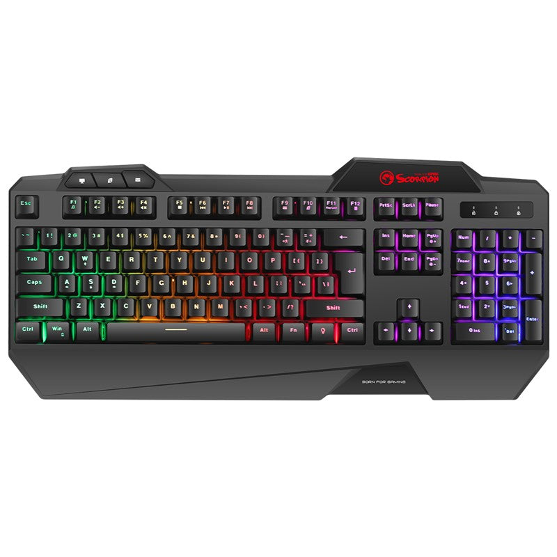 MARVO CM306 EN 3 In 1 Wired Gaming Keyboard, Mouse & Mousepad Starter Kit - Black