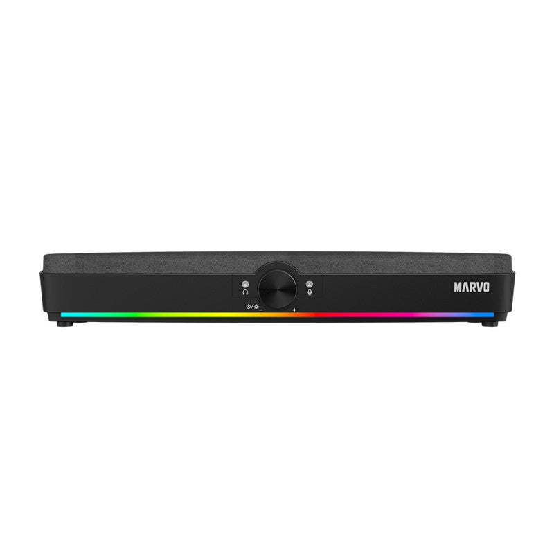 MARVO SG-286 5W USB Wired & Wireless RGB Sound Bar Speaker - Black