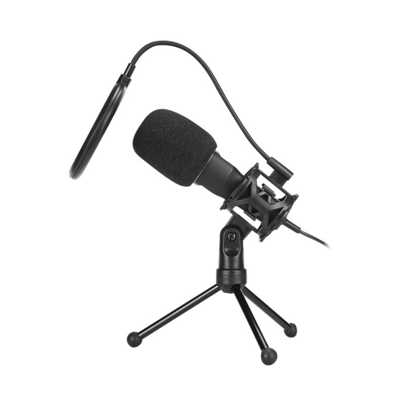 MARVO MIC-03 USB Wired Desktop Microphone - Black