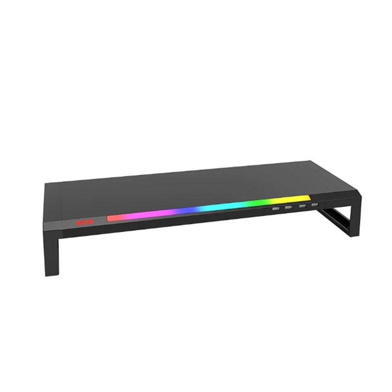 MARVO DZ-01 4 USB Ports, Touch Control Backlight RGB Computer Monitor Stand - Black