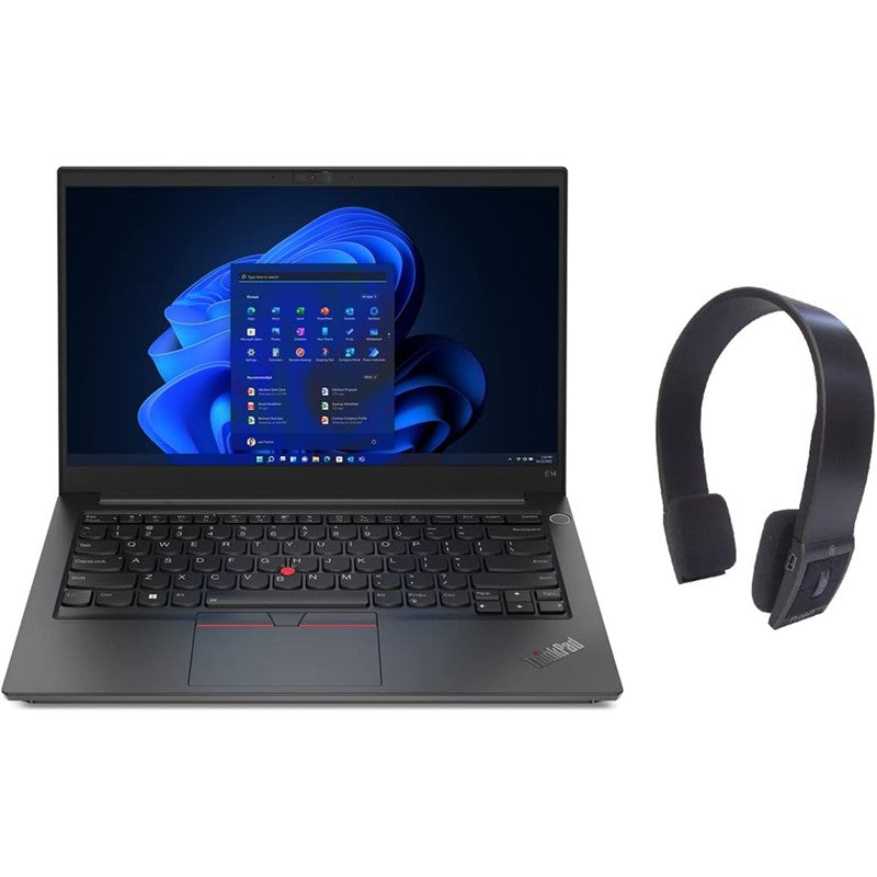 2022 Latest Lenovo ThinkPad E14 Gen 4 Business Laptop 14â€ FHD 300Nits Display 12thGen Core i5-1235u 40GB 2TB Intel Iris Xe Graphics FingerPrint WIN11 Pro Black With Free Bluetooth Headset