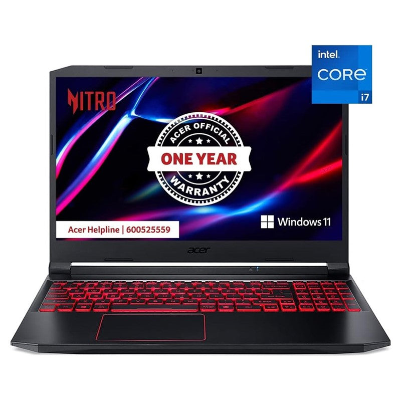 Acer Nitro 5 AN515 Gaming NB 11th Gen Intel Core i7-11800H Octa Core Upto 4.60GHz/16GB DDR4 RAM/512GB SSD/4GB NVIDIAÂ®GeForceÂ®RTX 3050 Graphics/15.6