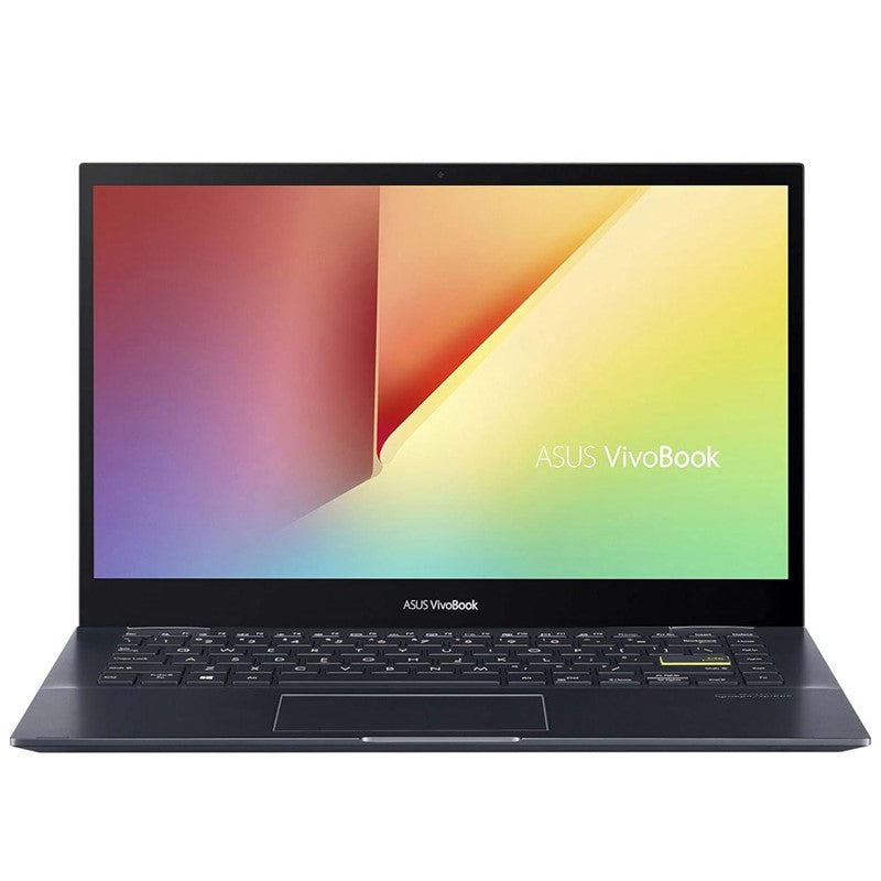 ASUS VivoBook Flip 14 TM420UA-EC010T Laptop (Bespoke Black) 6 Core AMD Ryzen 5 5500U CPU 2.1GHz, 8GB RAM, 512GB SSD, AMD Radeon Graphics, 14â€™â€™FHD, FP, TS, HD Webcam, Win10, Backlit-Eng-Arb-KB