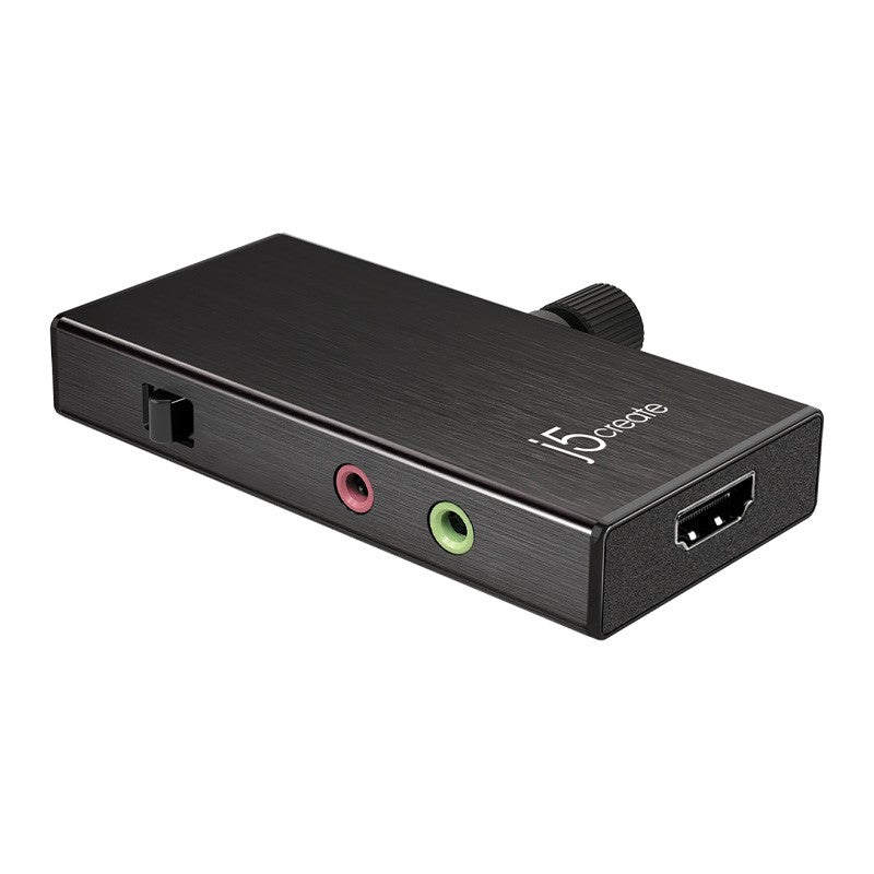 j5create JVA02 Live Capture Adapter HDMI to USB-C with Power Delivery - Black
