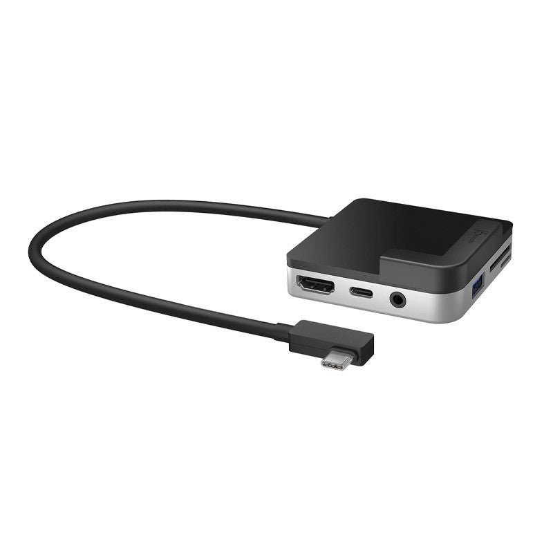 j5create JCD612 USB-C to 4K 60 Hz HDMI Travel Dock for iPad Pro , includes 1x HDMI port and 2x USB ports - Black and Silver