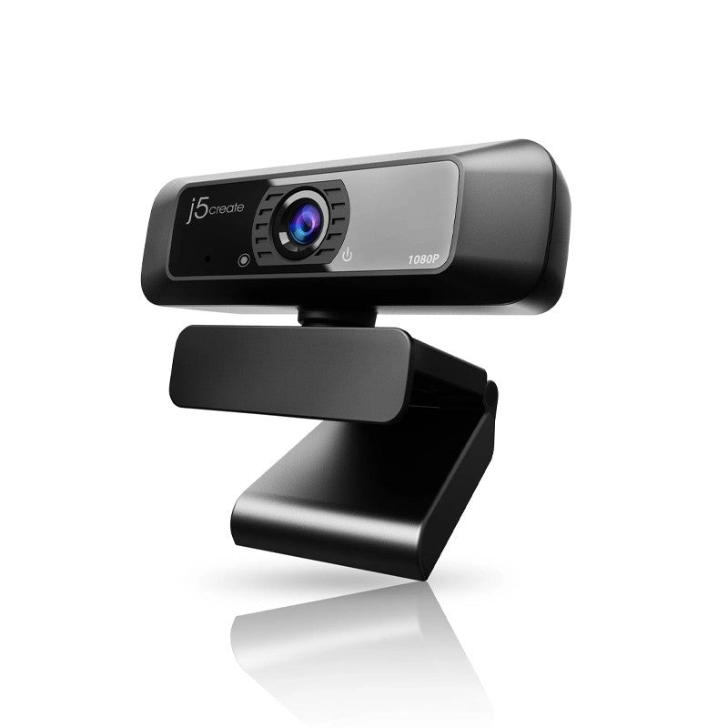 j5create JVCU100 USB HD Webcam with 360° Rotation, 1080p Video Capture Resolution, Black