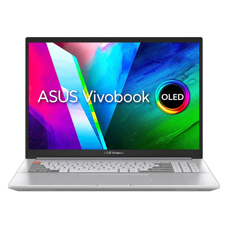 ASUS VivoBook Pro 16X M7600QE-OLED0R9W Creator Laptop With 16-Inch Display, AMD Ryzen R9-5900HX Processor, 32GB RAM, 1TB SSD, 4GB NVIDIA RTX 3050 Ti, English/Arabic Keyboard, Windows 11 Home, Silver
