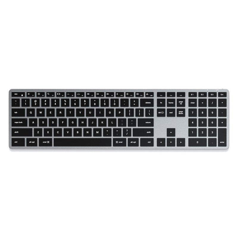 SATECHI Ultra Slim Backlit X3 Bluetooth Keyboard - Space Grey, ST-BTSX3M