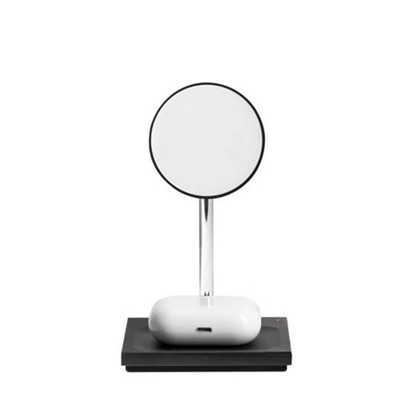 Native Union Snap Magnetic 2-in-1 Wireless Charger - White/Gray, NU-SNAP-2IN1-WL-BLK