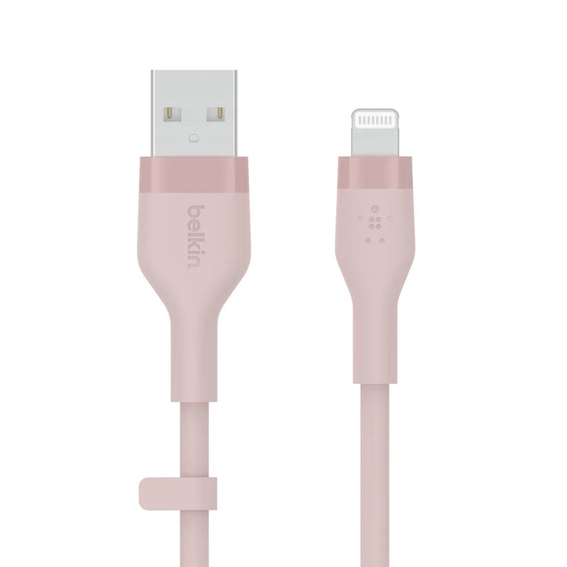 Belkin BoostCharge Flex USB-A to Lightning Cable - 1 Meter - Pink, BKN-CAA008bt1MPK