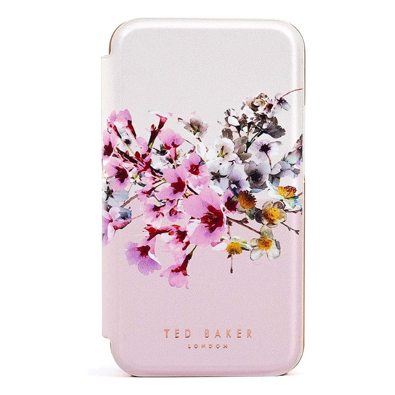 Ted Baker iPhone 14 Pro Max - Mirror Folio Case Jasmine - Pink, TB-87623