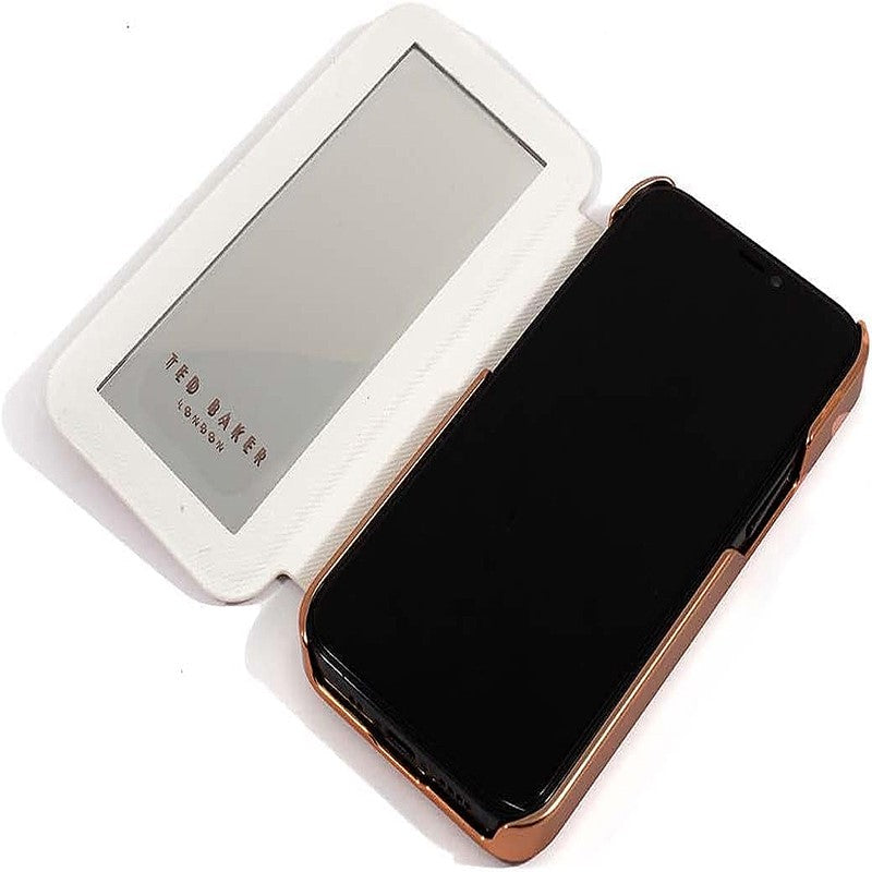 تيد بيكر iPhone 14 Pro Max - حافظة مرآة قابلة للطي ياسمين - وردي