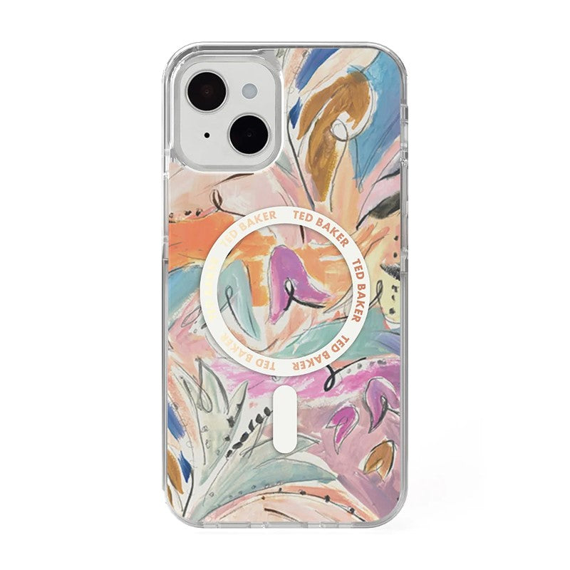 Ted Baker iPhone 14 Plus - MagSafe Anti-Shock Art Print Fashion Case - Multi-color, TB-87982