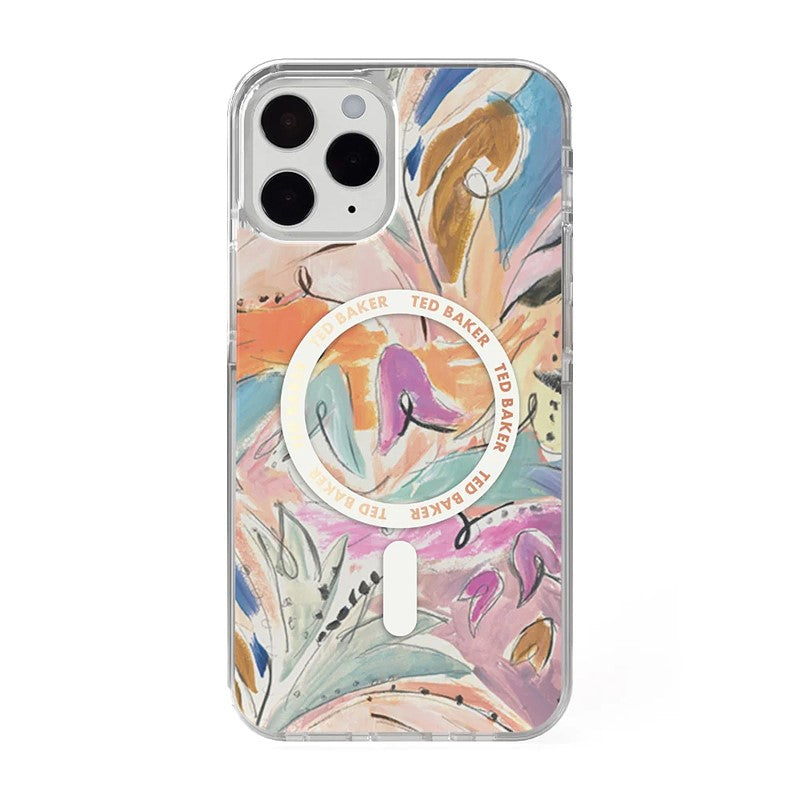 Ted Baker iPhone 14 Pro - MagSafe Anti-Shock Art Print Fashion Case - Multi-color, TB-87975