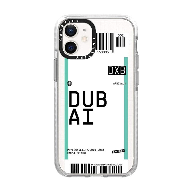 Casetify iPhone 12 Mini - Dubai Pangram Collection Impact Case - Clear, CTF-7331970-16001529