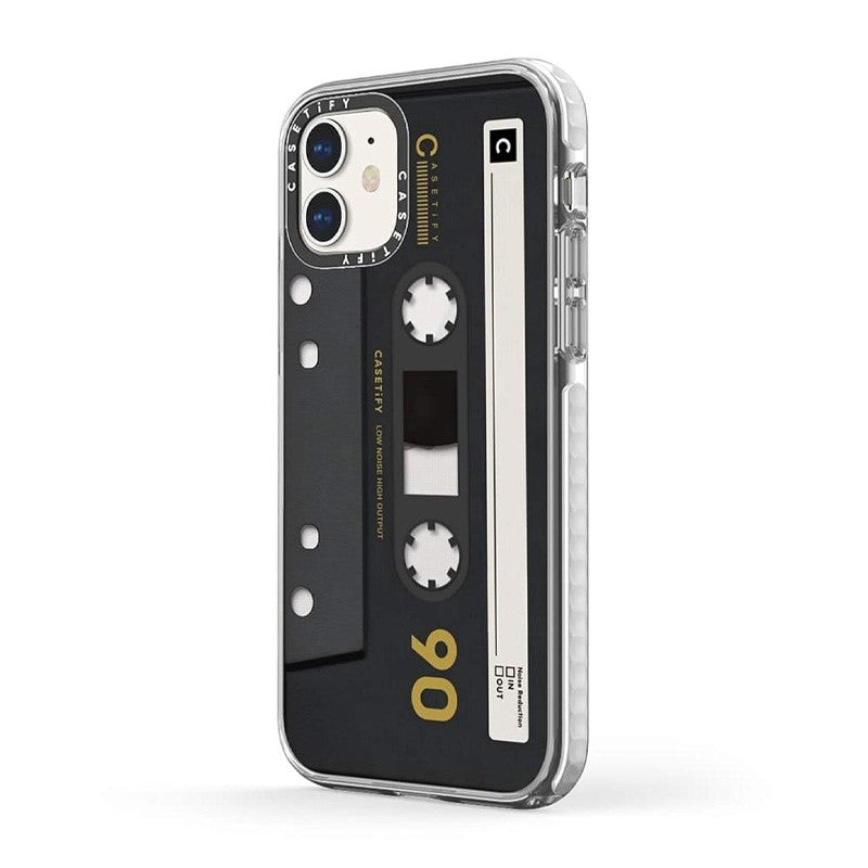 Casetify iPhone 12 Mini - Mixtape Cassette Collection Impact Case - Black, CTF-7744966-16001529