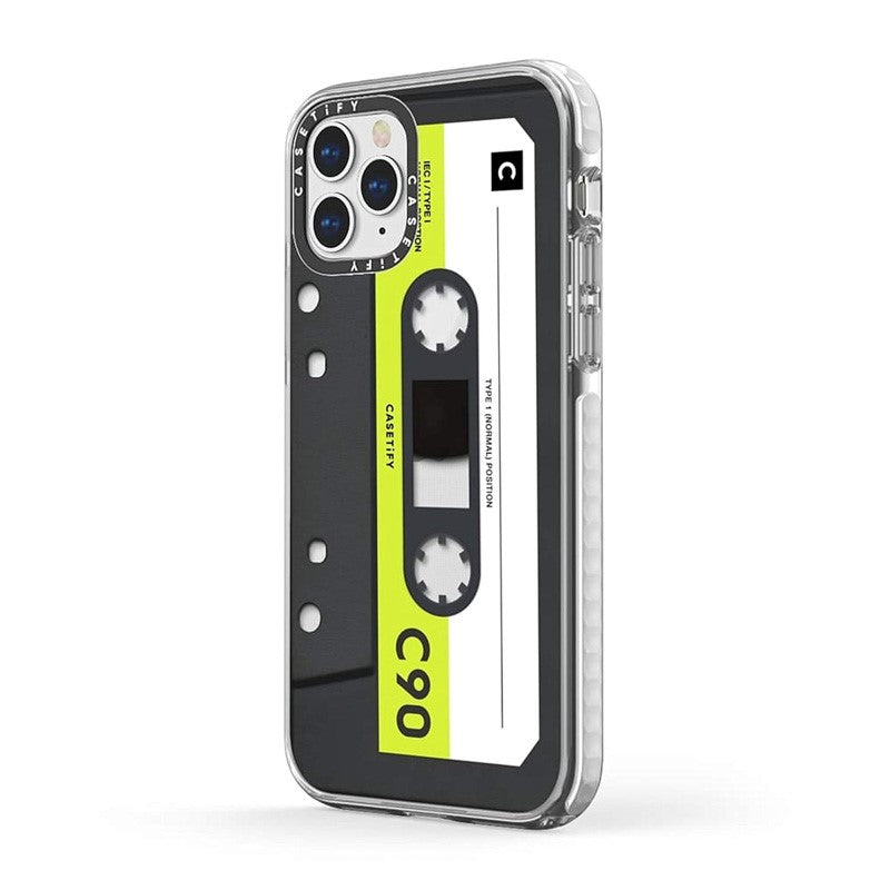Casetify iPhone 12 Pro Max - Mixtape Cassette Collection Impact Case - Neon, CTF-7745202-16001565