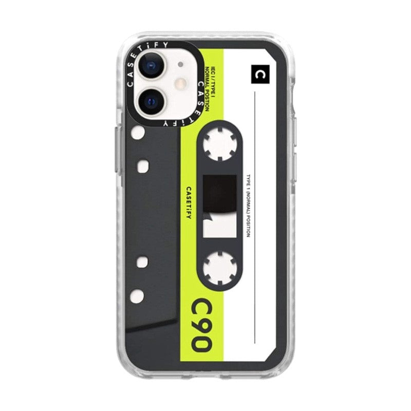 Casetify iPhone 12 Mini - Mixtape Cassette Collection Impact Case - Neon, CTF-7745202-16001529