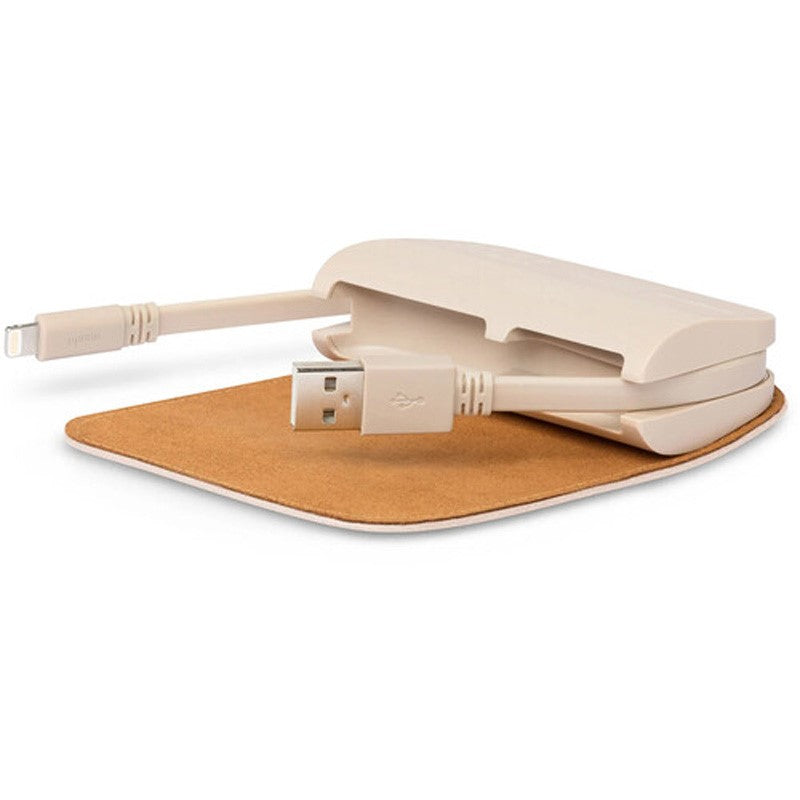 Moshi IonGo 5K Portable Battery with built-in Lightning and USB-A Cables - Ivory White, MSHI-L-022015