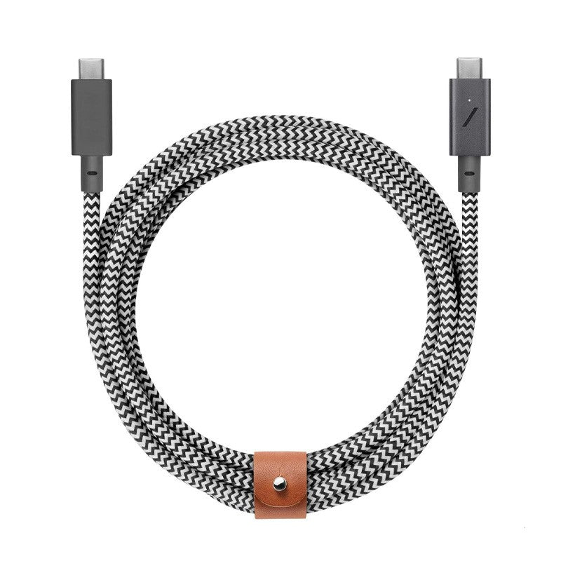 Native Union Belt USB-C to USB-C Charging Cable - 1.2M - Zebra, NU-BELT-C-ZEB-2-NP
