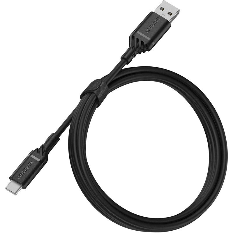 OtterBox USB-A to USB-C Cable 2 Meters - Black, OTBX-78-52659