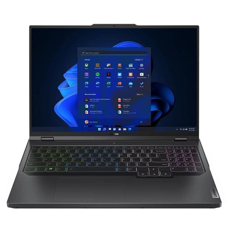 Lenovo Legion Pro 5 Gaming Laptop With 16-Inch Display, Core i9-13900HX Processor, 64GB RAM, 2TB SSD, 8GB NVIDIA GeForce RTX 4070, English Keyboard, Windows 11, Onyx Grey With Neon Game Quotes