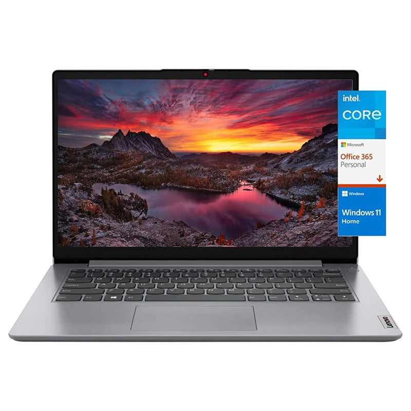 Lenovo IdeaPad Student Laptop With 14-Inch Display, Pentium Silver N5030 Processor, 4GB RAM, 128GB eMMC + 256GB SSD, Intel UHD Graphics, English Keyboard, Windows 11 Home, Silver