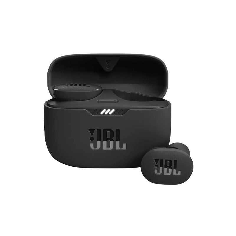 JBL Tune 130NCTWS True Wireless Noise Cancelling Earbuds, Pure Bass Sound, ANC + Smart Ambient, 4 Microphones, 40H of Battery, Water Resistant, Sweatproof, Comfortable Fit - Black, JBLT130NCTWSBLK