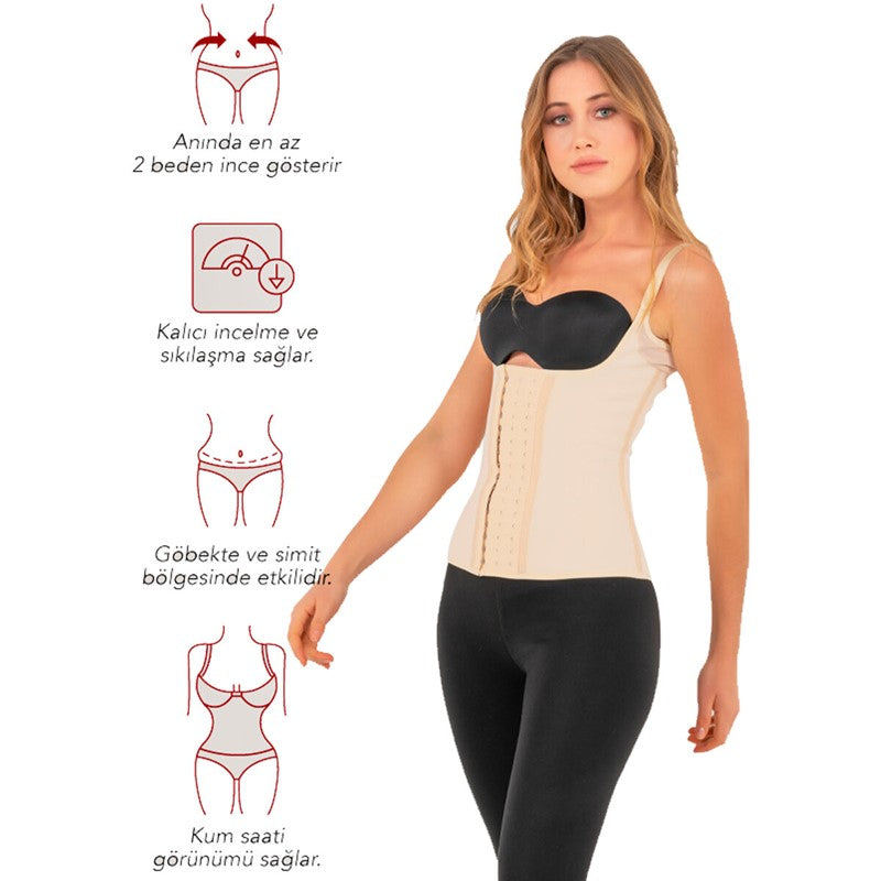 Yamuna Latex Corset Beige Large