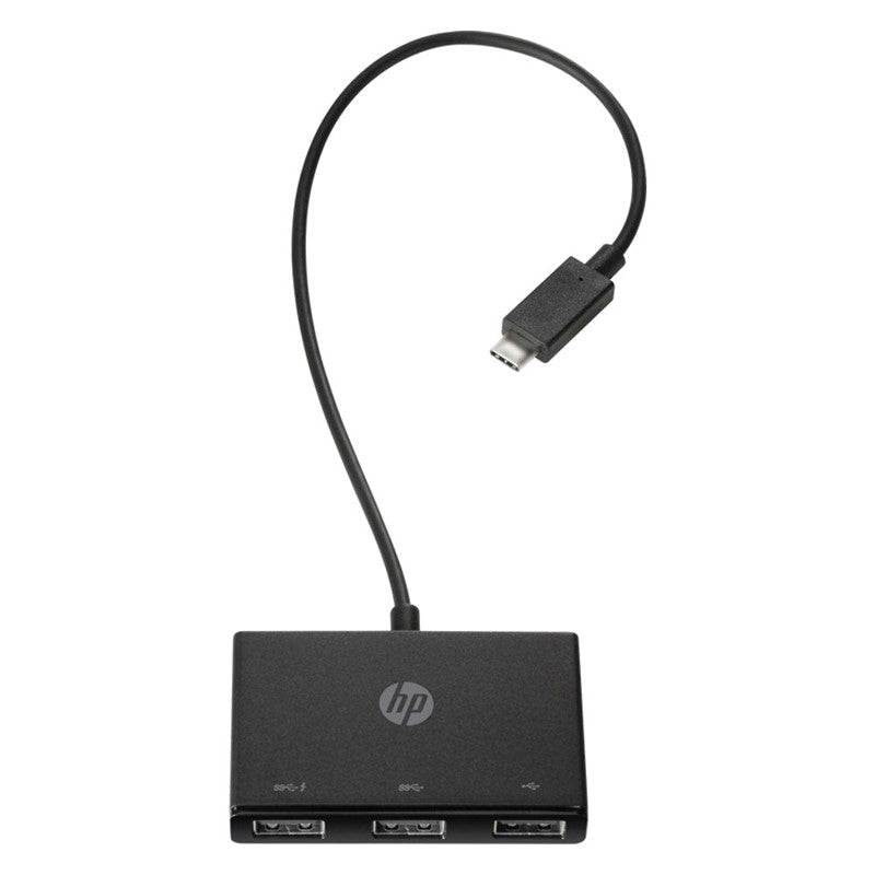 HP Z8W90AA USB-C To USB-A Hub, Black, 70-JM6K-EN6O