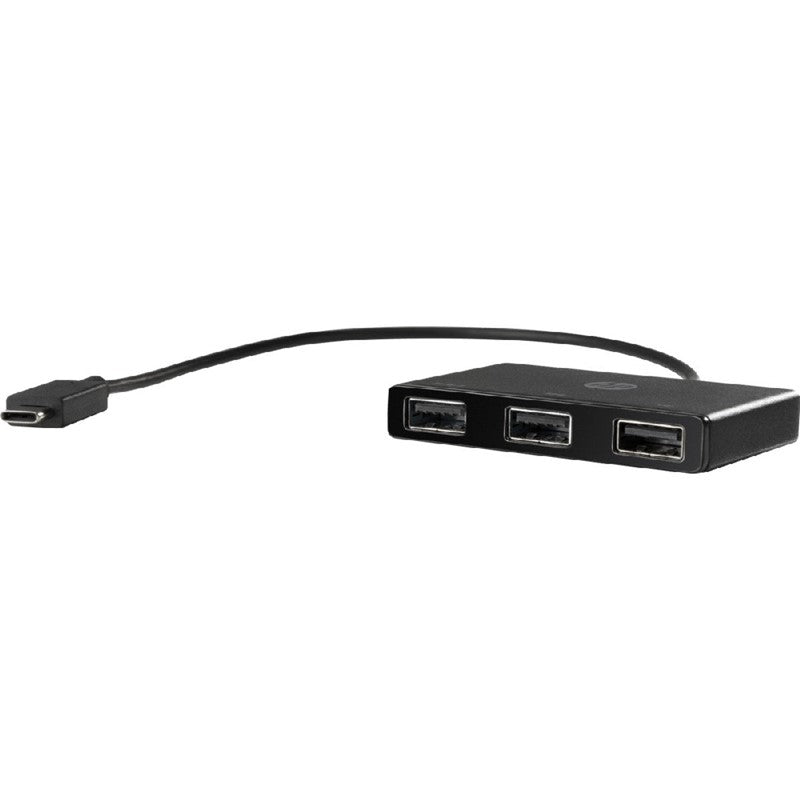HP Z8W90AA USB-C To USB-A Hub, Black, 70-JM6K-EN6O