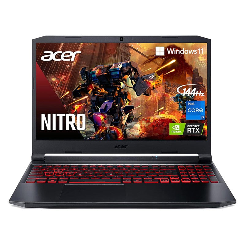 Acer Nitro 5 AN515-57-79TD Gaming Laptop With 15.6-Inch Display, Core i7-11800H Processor, 8GB RAM, 512GB SSD, 4GB NVIDIA GeForce RTX 3050 Ti, Backlit Keyboard, Windows 11 Home, Black