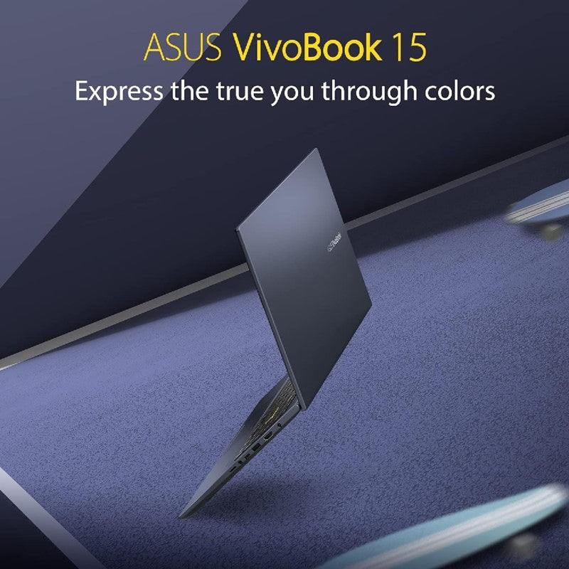 ASUS VivoBook 15 X513EA-EJ3571W Laptop With 15.6-Inch Display, Core i3-1115G4 Processor, 8GB RAM, 512GB SSD, Intel UHD Graphics 620, English/Arabic Keyboard, Windows 11 Home, Bespoke Black