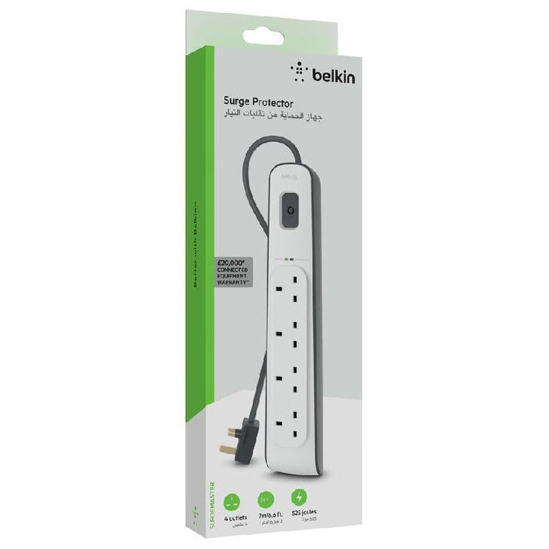 Belkin Surge Protector Power Extension 4 Outputs - 2M