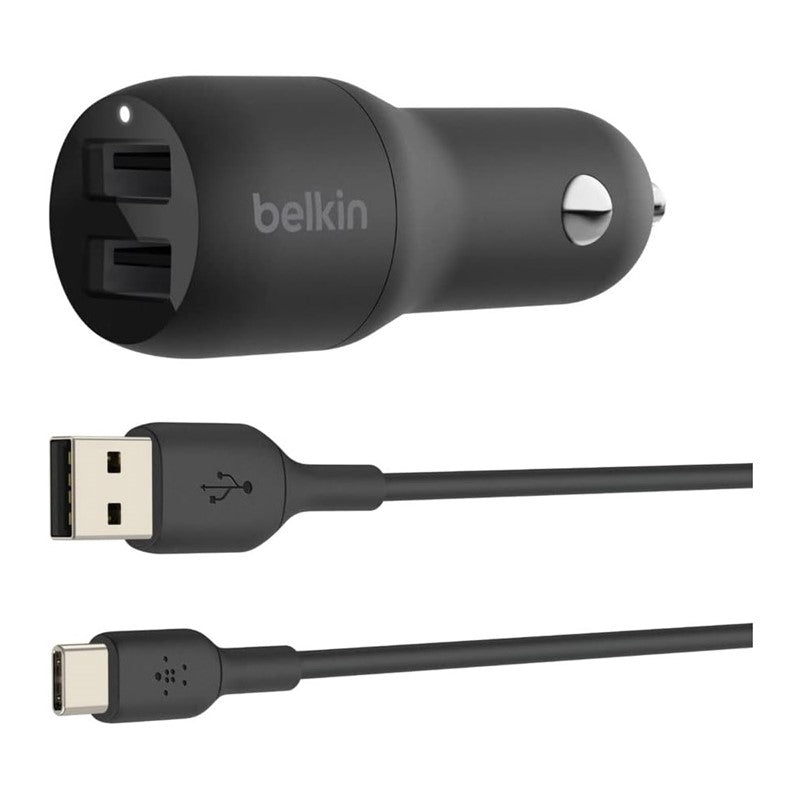 Belkin Car Charger+Cable Black
