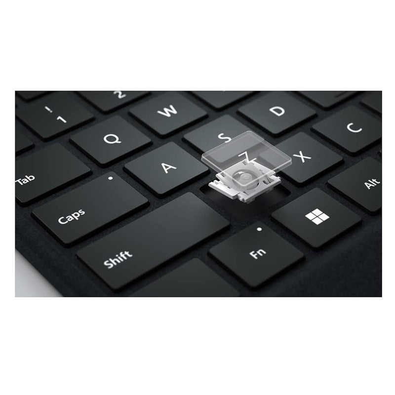 Microsoft Surface Pro Signature Keyboard, Full Mechanical Keyset, Backlit Keys, Large Touchpad, Storage & Charging Tray, For Surface Pro 8, English Arabic Layout, Black | 8XA-00014