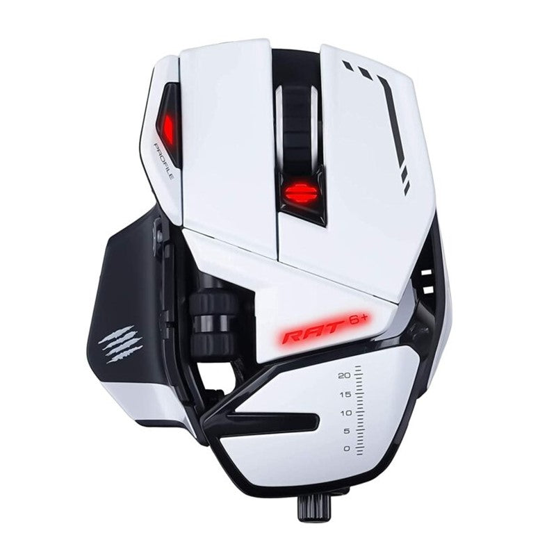 MadCatz R.A.T 6 Plus - Optical Gaming Mouse - White