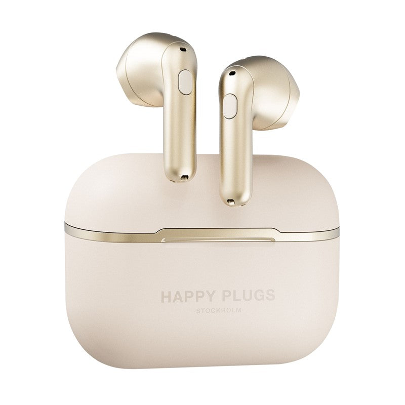 Happy Plugs Hope True Wireless Headphones - White Marble