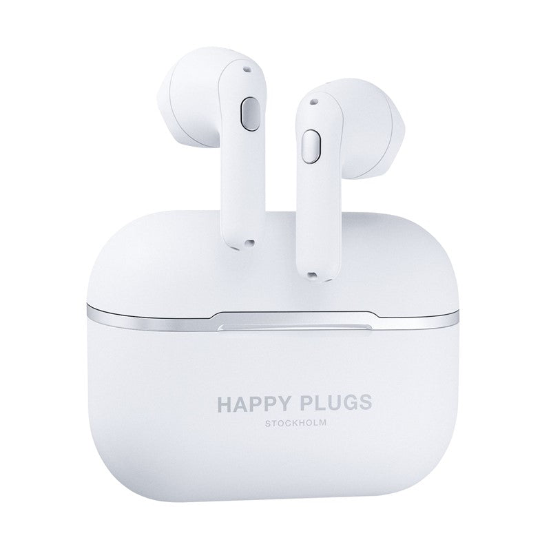 Happy Plugs Hope True Wireless Headphones - White Marble