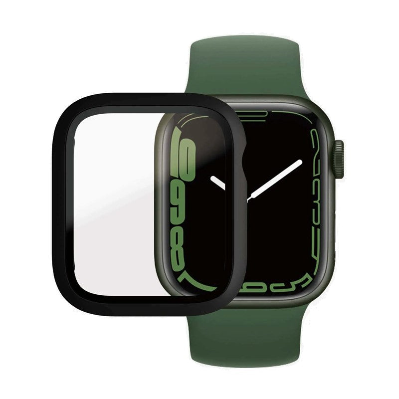 Panzer Glass Apple Watch Series 7, 41mm Screen Protector Full Body Case - Black, PNZ3663