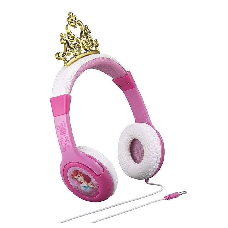 KIDdesigns Disney Princess Kid Safe Wired Headphones - Pink, KD-DP-140