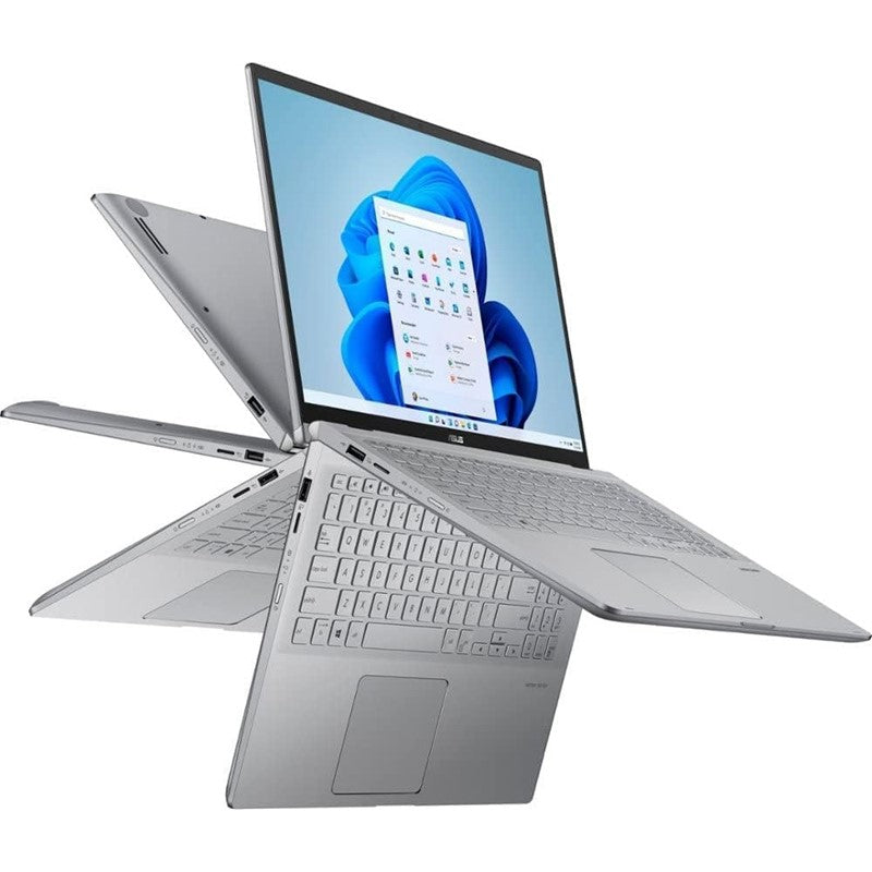 Asus ZenBook 15.6â€ 2-in-1 Touchscreen Slim Laptop AMD Ryzen 7 5700U(Beat i7-1180G7) NVIDIA GeForce MX450 Backlit KB Harman/kardon Alexa Built in w/Mouse Pad (8GB RAM | 256GB SSD), YS-4VRH-1RHF