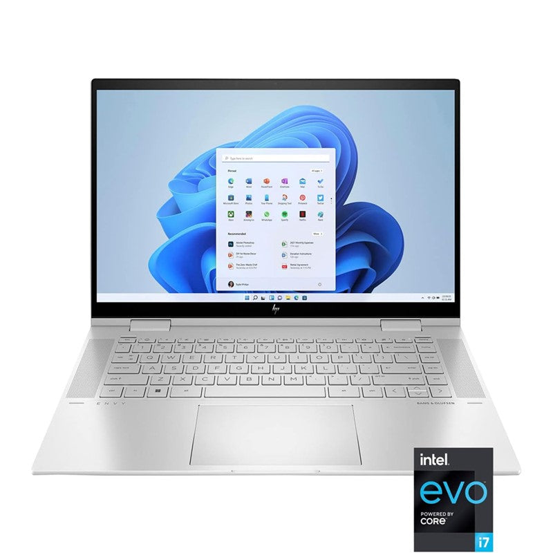 2022 Latest HP Envy X360 Lapptop 15.6â€ Touch Laptop 12th Gen Core i7-1255U Upto 4.7GHz 64GB 2TB Intel Iris Xe Graphics Backlit English Keyboard WIN11 Silver With Free Pro HT Action Camera, TK-DJHU-XI5B