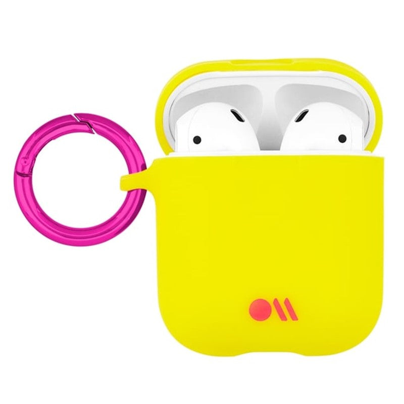 Case-Mate AirPods Hook Ups Case & Neck Strap - Lemon Lime Yellow