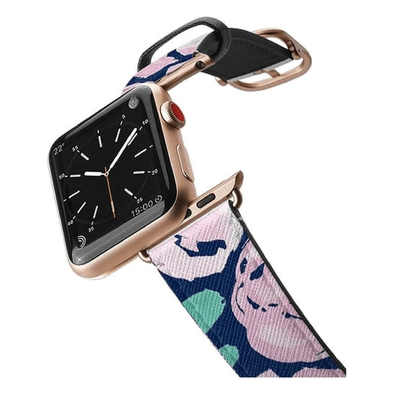 Casetify Apple Watch Band Leather All Series 42 mm Aluminum Gold Frame 2.